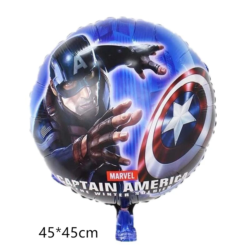 Balloons 1pcs Вечерние воздушные шары Бэтмена, Человека-паука, Железного человека, Халка, воздушные шары супергероя, Супермена, Детские воздушные шары с днем рождения - Цвет: Balloons 1pcs
