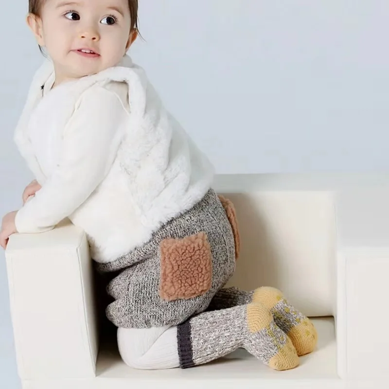 

South Korea Spring And Summer BOY'S Girls Baby Double Needles Color Cotton Socks Thick Thread BABY'S Socks Colored Thread Relent