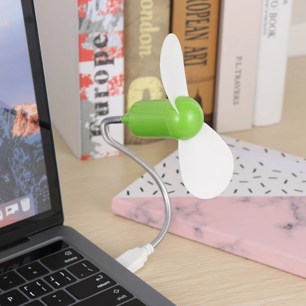 Маленький гибкий USB вентилятор охлаждения оборудование для ноутбука, настольного компьютера ПК компьютер портативный охладитель воздуха летнего отдыха на открытом воздухе канцелярские принадлежности