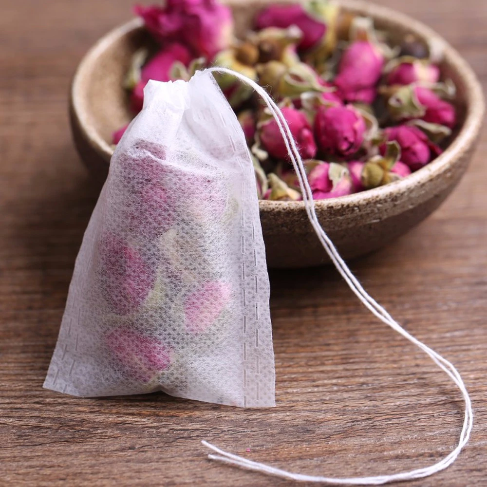 Loose Leaf Tea Or Flower Fruit Teas 100pcs//lot Tea Bags Empty Tea Bags Disposable Drawstring Tea Bags With Heal Seal Paper For Herb