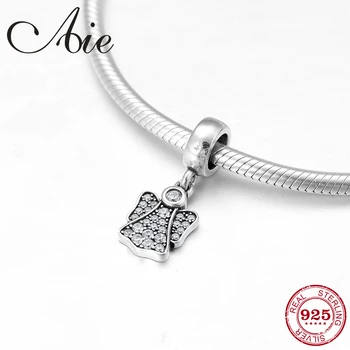 

925 Sterling Silver DIY like crystal clear CZ decorate fine Pendants beads Fit Original European Charm Bracelet Jewelry making
