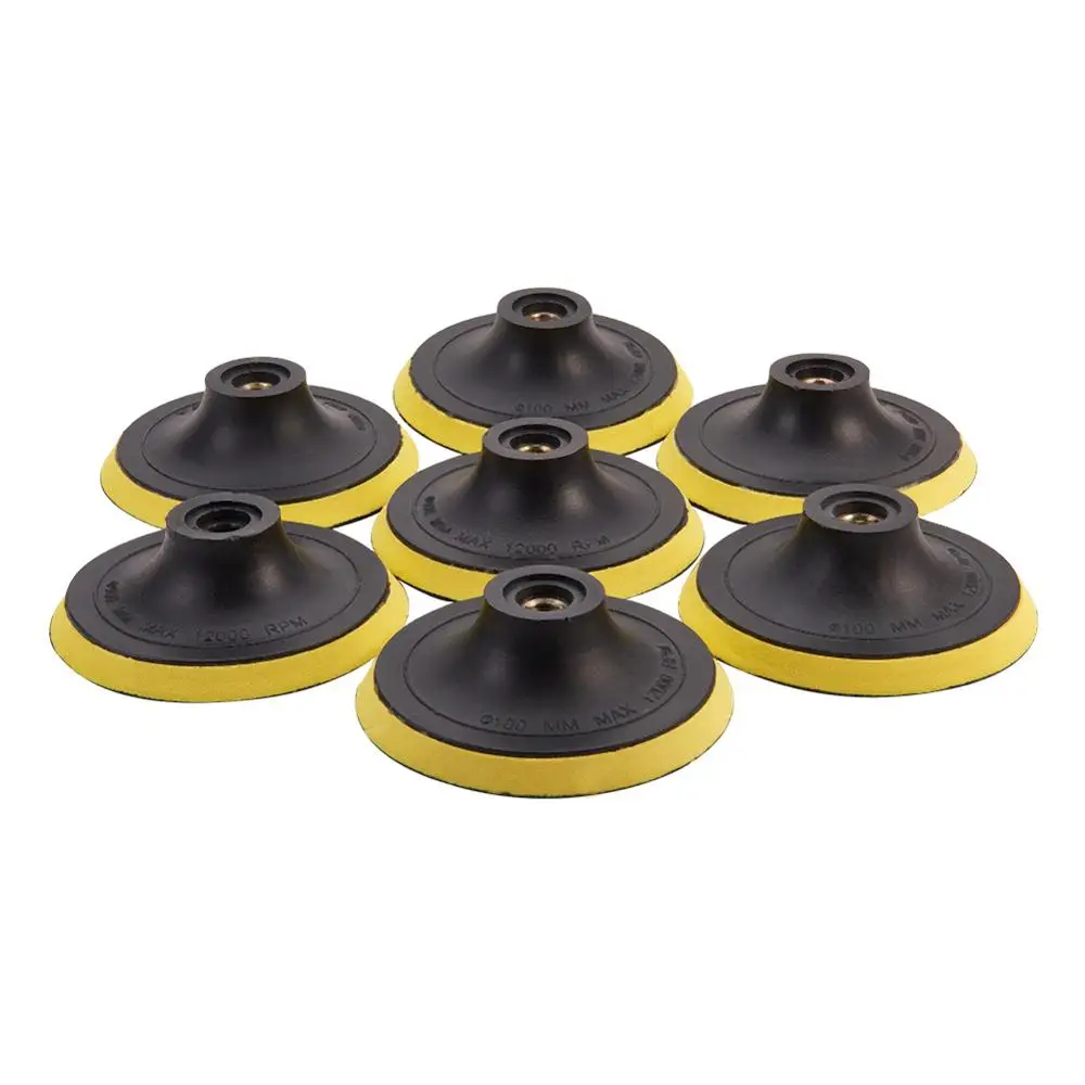 Utoolmart Горячие абразивные инструменты 80/100x10x5 мм шлифовальный станок шлифовальный Полировочный липкий диск подложка Backer Pad 1-7 шт