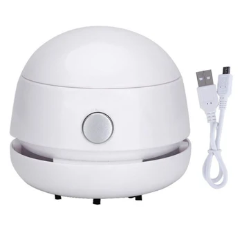 

Rechargeable Mini Nail Dust Collector Nail Art Manicure Vacuum Cleaner Can Be Used for Desktop Car Dust Removal White