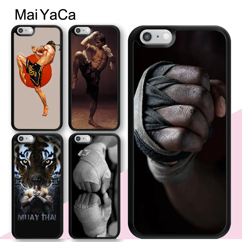 

MaiYaCa Muay Thai Kickboxing Fight Case Cover for iPhone 5 SE 6s 7 8 plus X XR XS 11 pro max Samsung Galaxy S6 S7 S8 S9 S10 plus