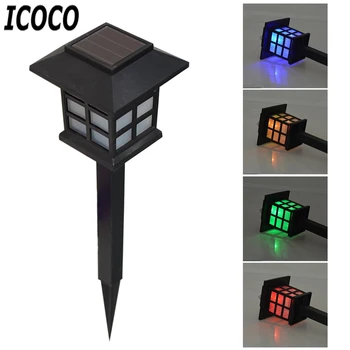 

ICOCO Solar Powered Outdoor Waterproof IP66 LED Plug Yard Lawn Small Lanterns Lamp Inserted Garden Decorative Lamp Sale