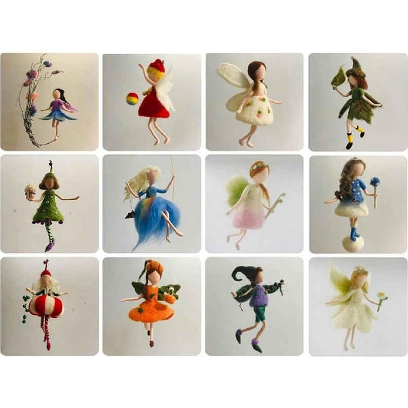 Wool Felt Needle Felting Kit Wool Felt Fairy Kits Needle Felting