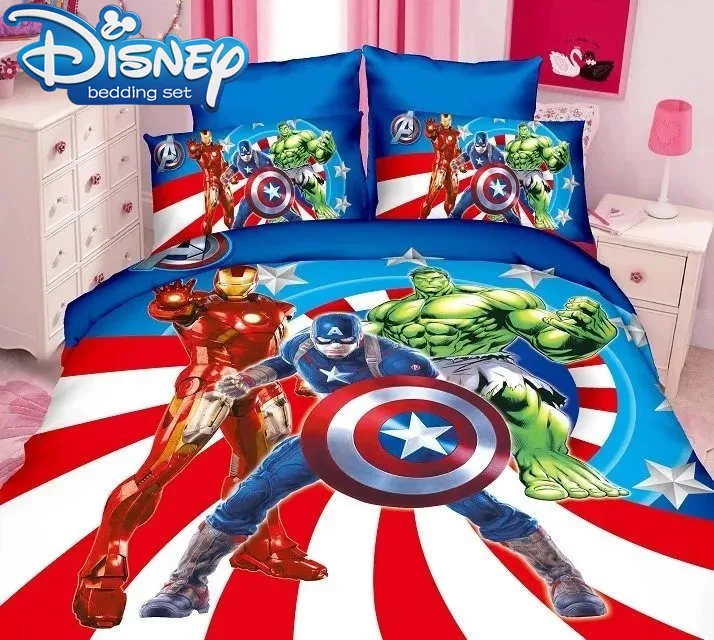 Комплект пододеяльников для мальчиков простыня с 3D рисунком Железного человека