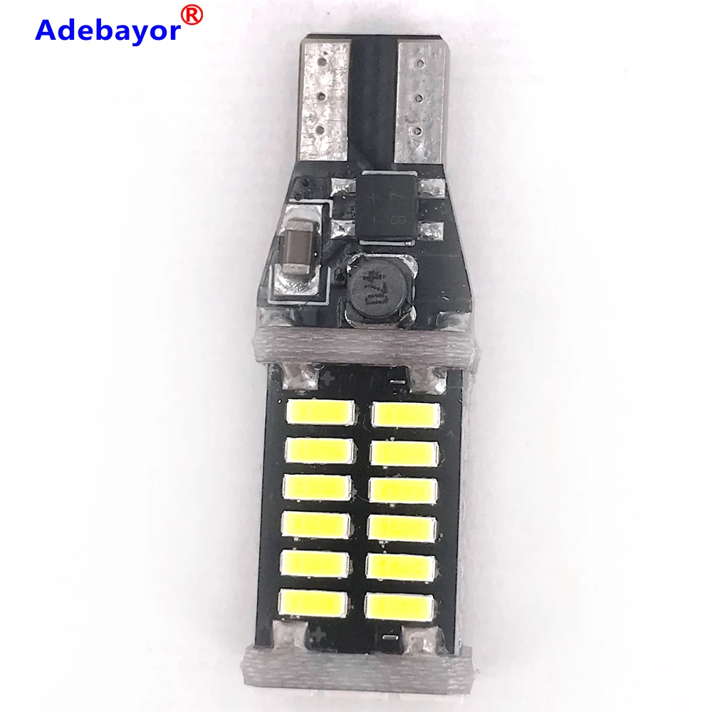 2 шт. Автомобильные светодиодные лампы T15 W16W 921 912 30 SMD 4014 12 В|Сигнальная лампа| |