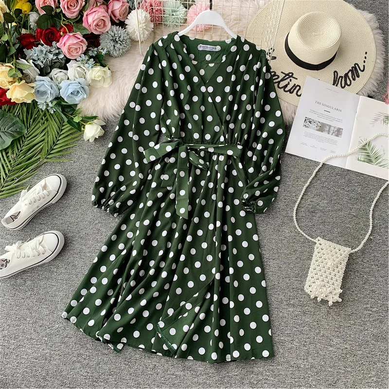 2019 Новый Осенний Boho Пляж Платье Женщины С Длинным Рукавом Тонкий V образным