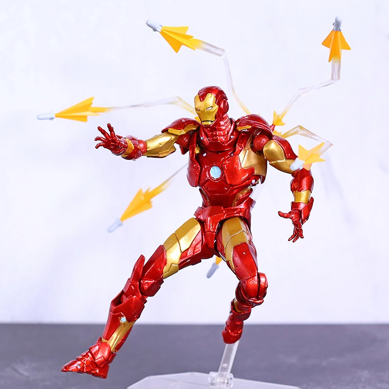 Revoltech N013 フィギュア アイアンマンmk37ブリーディングエッジアーマー 信じられないほどの山口pvcおもちゃモデル Null Aliexpress