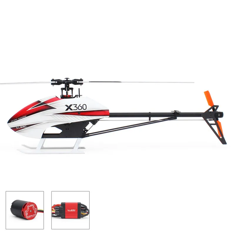ALZRC X360 FBL 6CH 3D Летающий RC вертолет комплект с 2525 мотором V4 60A бесщеточный ESC Стандартный комбо