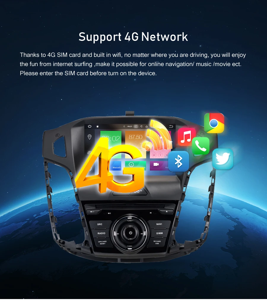 Cheap Android 9.0 Car Radio DVD Player For Ford Focus 2011 2012 2013 2014 Audio GPS Multimedia Navigation WIFI Bluetooth Video Stereo 3