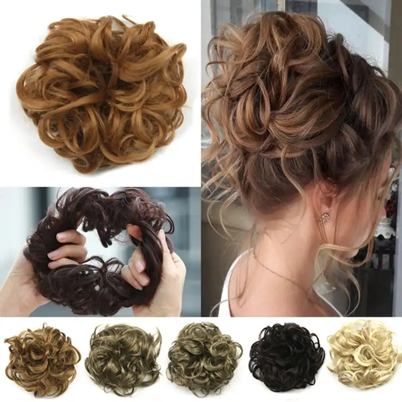 Free Beauty Donut Chignon Brown Blond Hazel Hair Bun