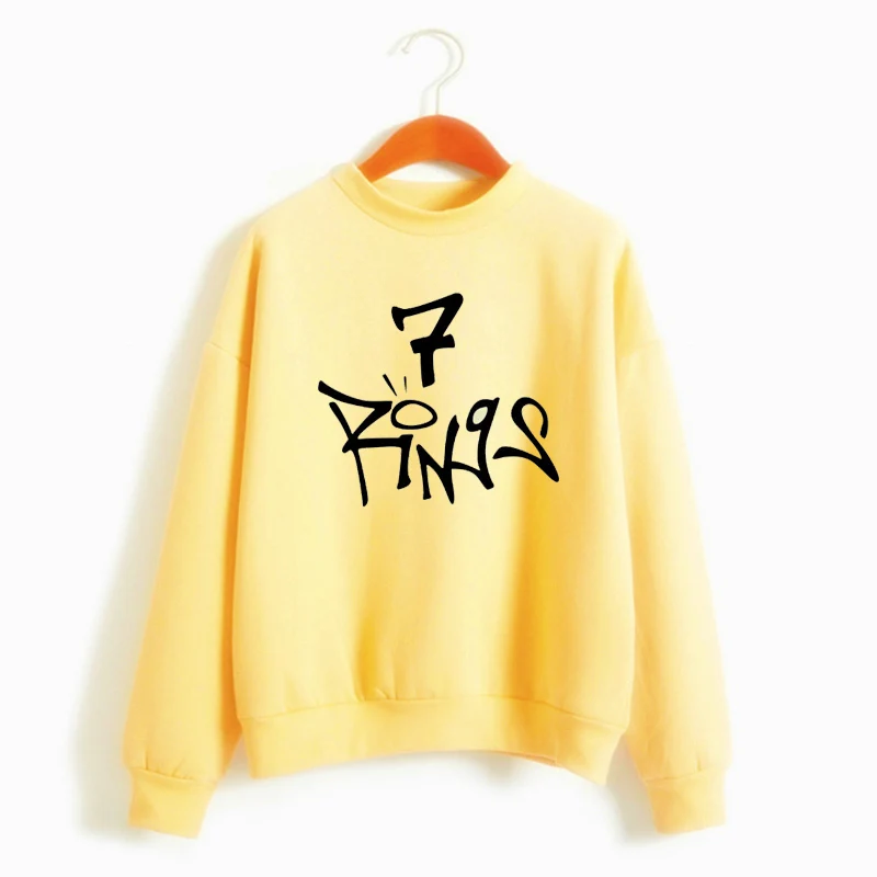  Hoodie Pullover Tops No Tears Left To Cry God Is A Woman Ariana Grande 7 Rings Sweatshirt Women Sev