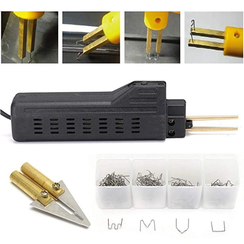 Car Bumper Repaire Machine Plastic Welding Machin Kit Welding Repairing Tool Hot Staplers 50W Soldering Iron Set Eu Plug
