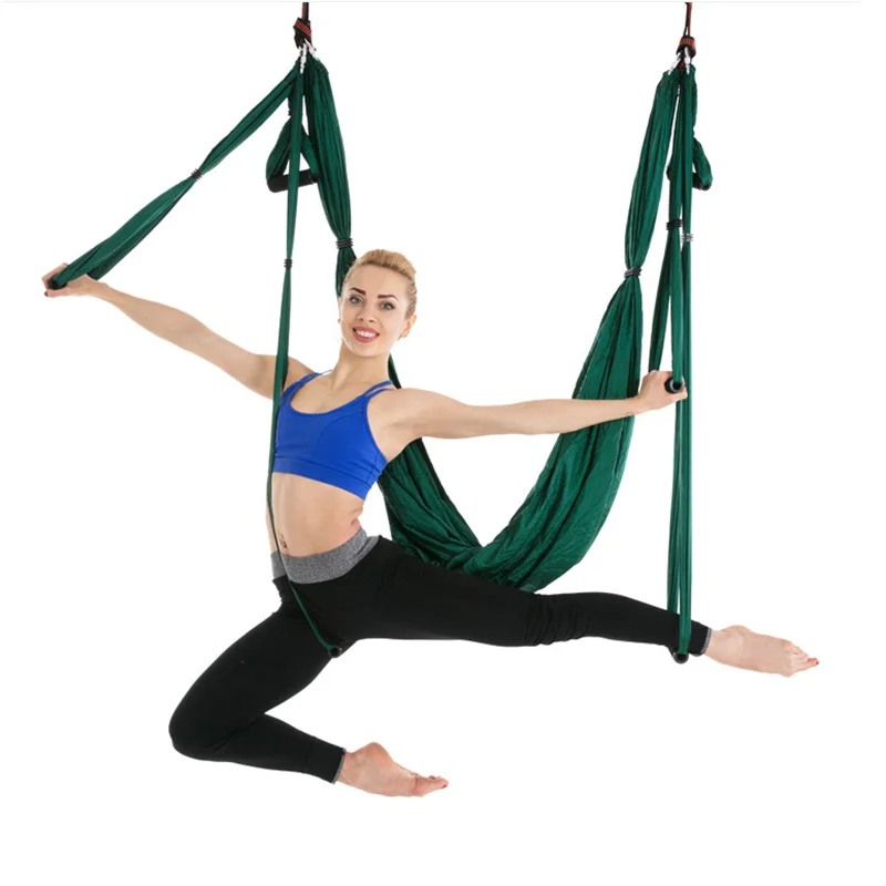 Strength Decompression Yoga Hammock Inversion Trapeze Anti-Gravity Aerial Traction Gym Strap Swing Parachute best Outdoor Furniture