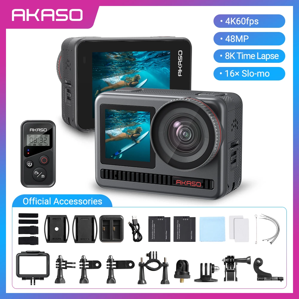 Akaso Waterproof Action Camera Brave 8 4k60fps Video Sports Cameras