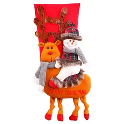 Рождественские конфеты носки подарки сумка декорированная кукла кулон с висячими петлями камин для дома с Рождеством елки украшения