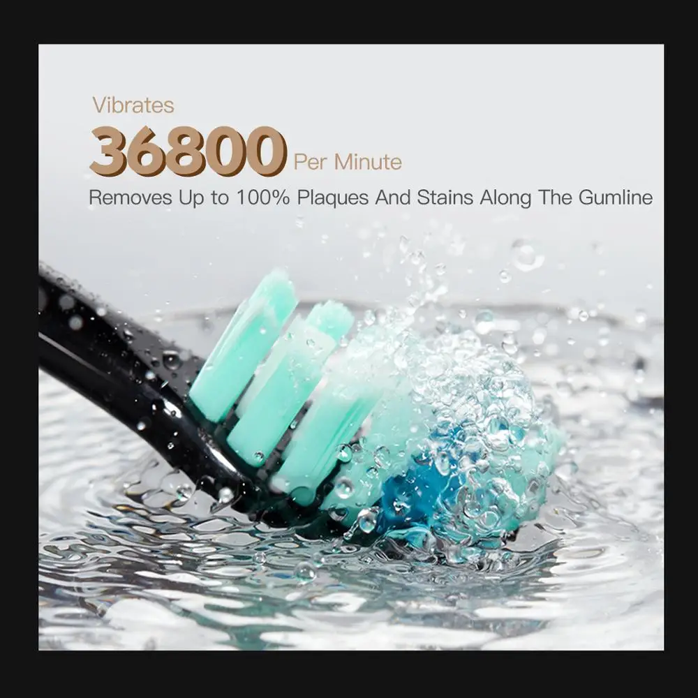 P7 Rechargeable Apiyoo Electric Toothbrush Sonic Toothbrush 5 Mode Adult Timer IPX7 Waterproof Automatic Ultrasonic Brush P7 Rechargeable Apiyoo Electric Toothbrush Sonic Toothbrush 5 Mode Adult Timer IPX7 Waterproof Automatic Ultrasonic Brush