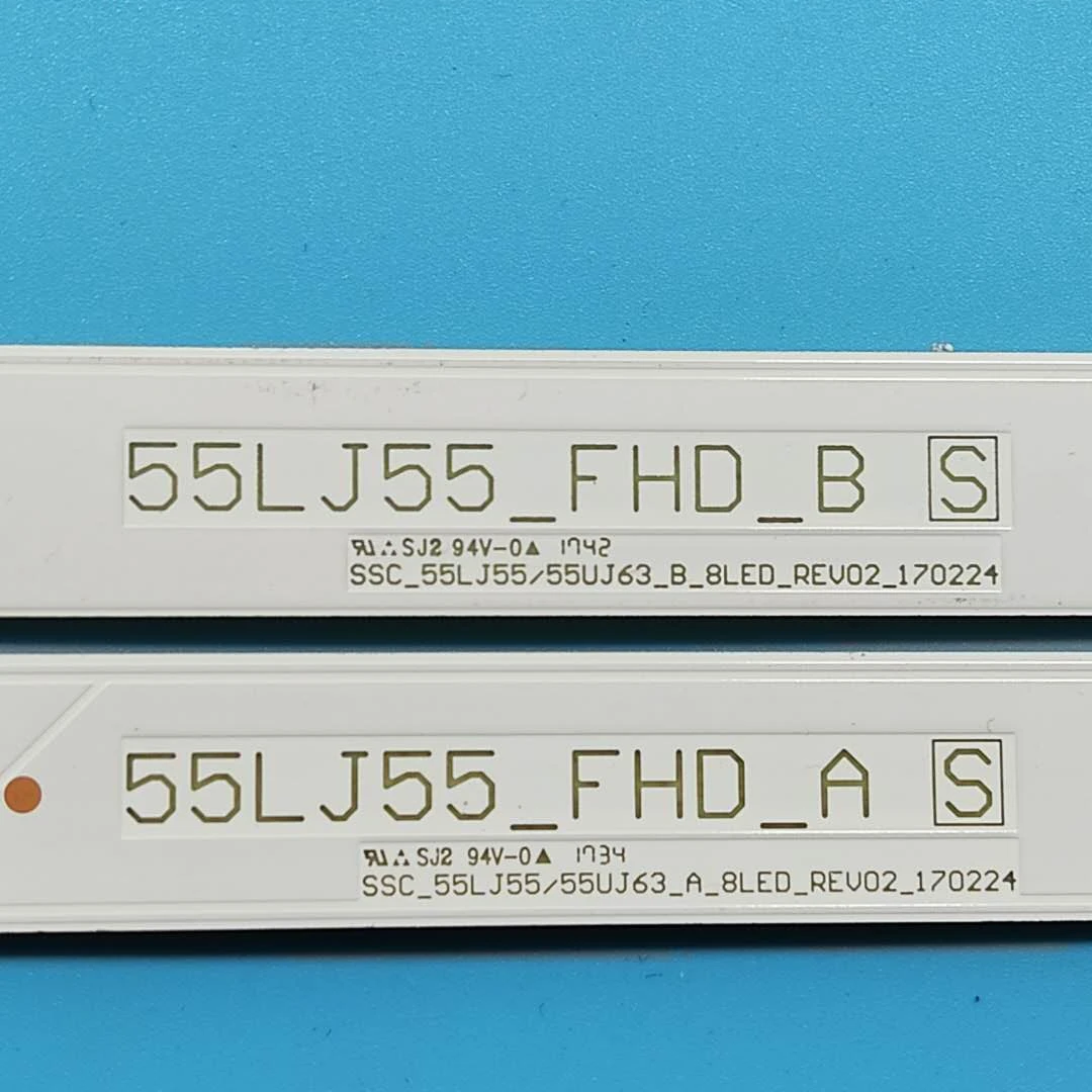 10pcs LED Backlight Strip for 55UJ630V 55UJ6300 55UJ6307 55UJ635V 55UJ634V 55LJ5500 55UJ635 55UJ63_UHD 55LJ55_FHD A B led light led light bar tv parts