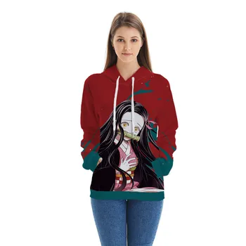 

3D Cool Demon Slayer Kimetsu no Yaiba Kamado Nezuko hooded Sweatshirt Fashion Trend Style New 3D Cool Women/men Winter Hoodies