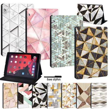 

PU Leather Print Tablet Cover Case for Huawei MediaPad T3 8.0/T3 10 9.6 Inch/T5 10 10.1 Inch Drop Resistance Tablet Case+Pen