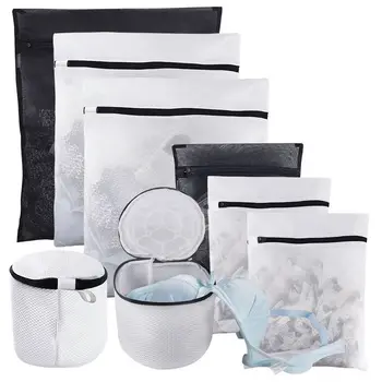

Mesh Laundry Bags, with Two Thicker Bra Wash Bags, Travel Storage Organizer, Clothing Washing Bags for Lingerie,Delicate, Laundr