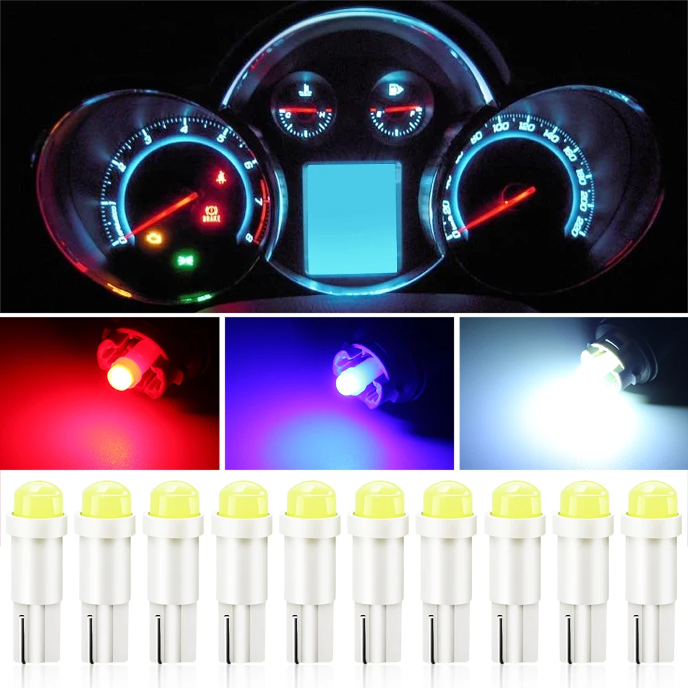 10pcs Car Interior T5 Led Ceramic Instrument Lamp For Opel Astra G J H
