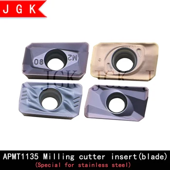 

High quality apmt1135 insert(blade ) FM/H2/M2/XM stainless steel turning tool and milling cutter rod co-used APMT type insert