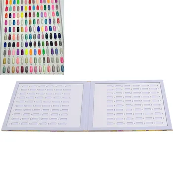 

False Nail Color Book Color Display Nail Art Gel Polish Color Card Nail Color Chart Palette Varnish Practice Board Manicure Tool