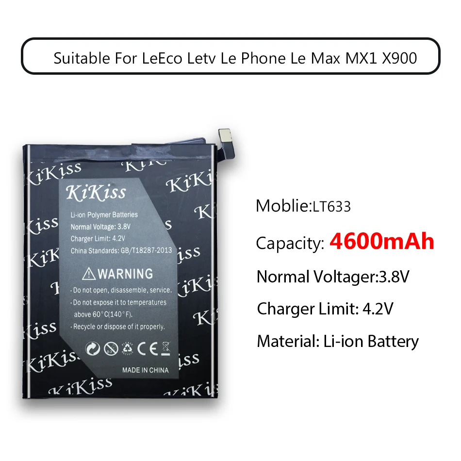 4600 мАч LT633 Высококачественный аккумулятор для Letv Le 1 Max X900 Le One Max X900 аккумулятор 4600 мАч