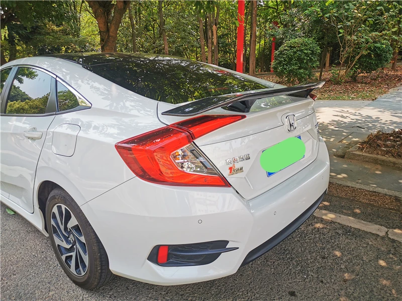 Используется для Honda Civic спойлер 17 18 19 лет заднего крыла переоборудование аксессуары клей без перфорации