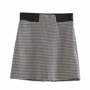 

Skirts womens Fashion Swallow Gird Office lady Skirts 2020 Spring Summer Autumn Short skirt Plus size women Faldas mujer moda