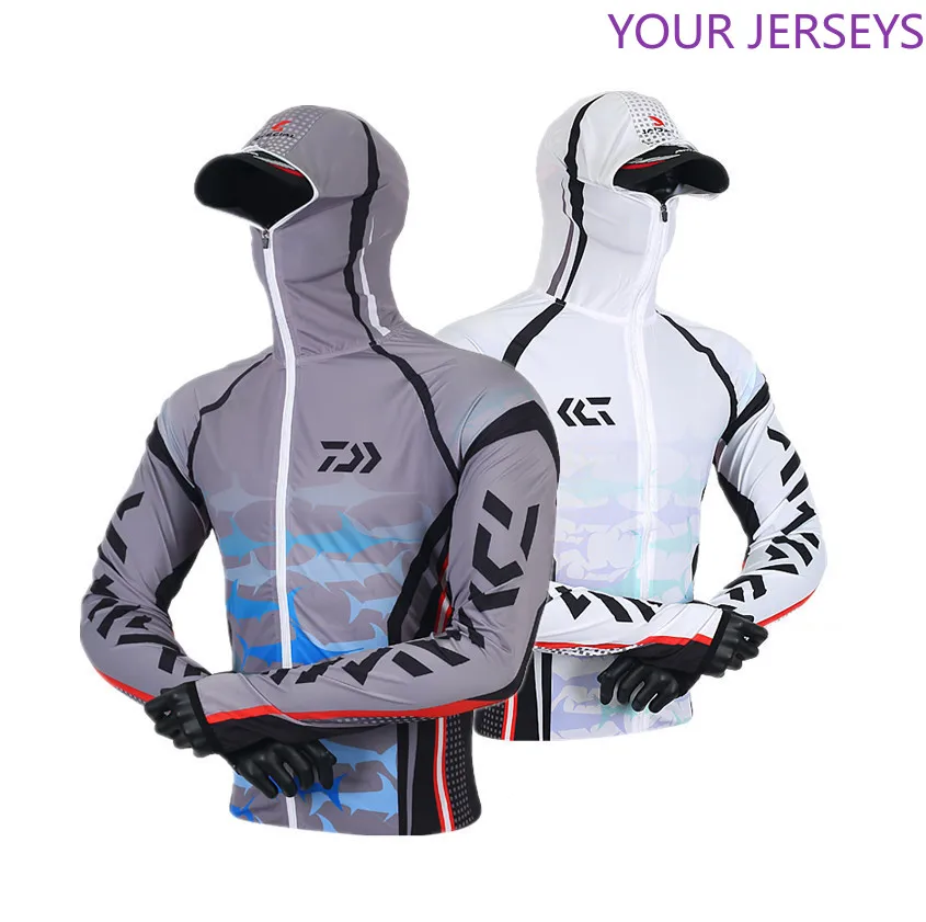 

DAIWA 2020 New Arrival Men Fishing Clothing Outdoor Hooded Zipper Shirts Quick Dry Anti UV Jackets Dawa Clothes DAIWA Pesca