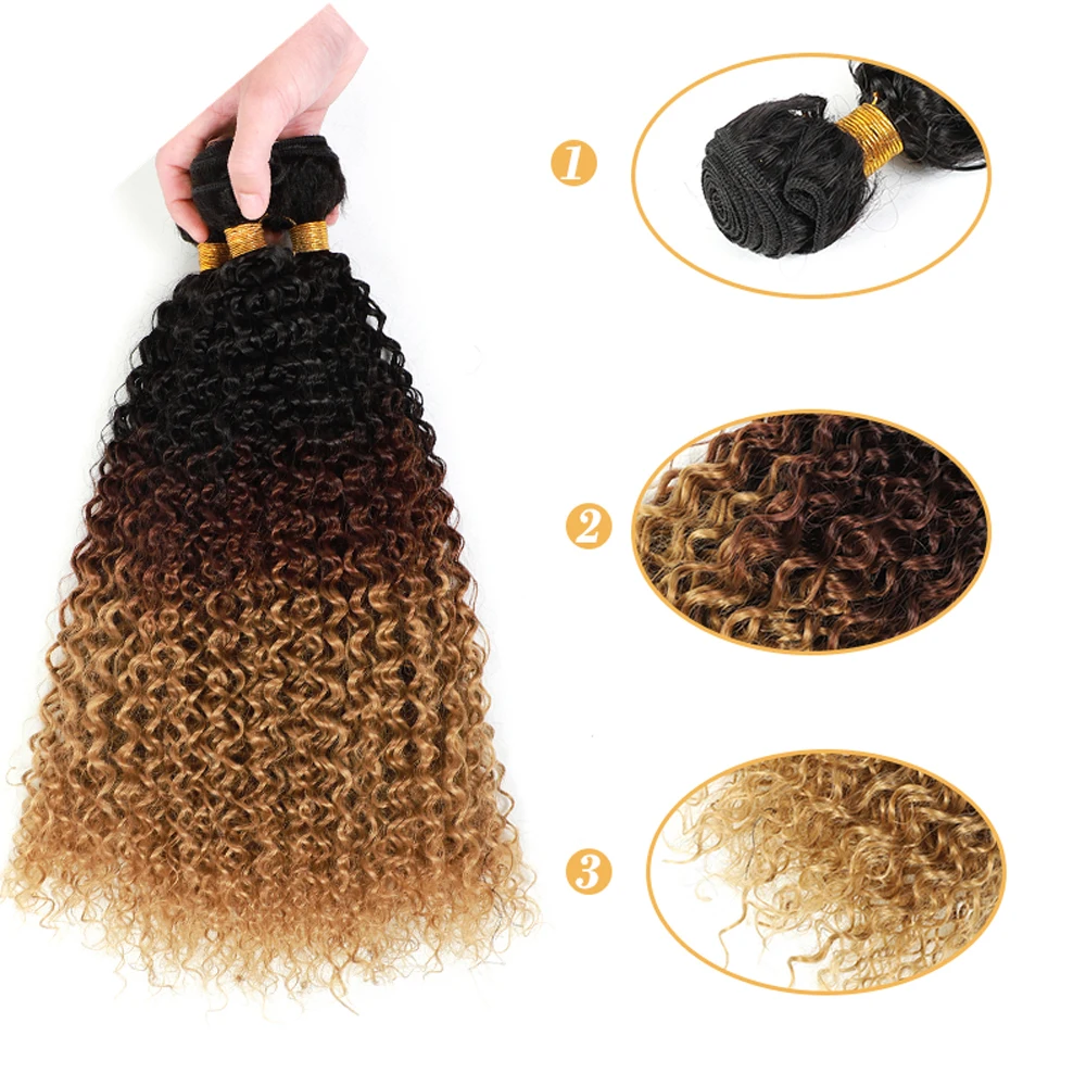Aigemei Synthetic Afro Curls Crochet Braids Ombre Braiding Hair Deep Wave Twist Crochet Hair Natural Extensions For Black Women