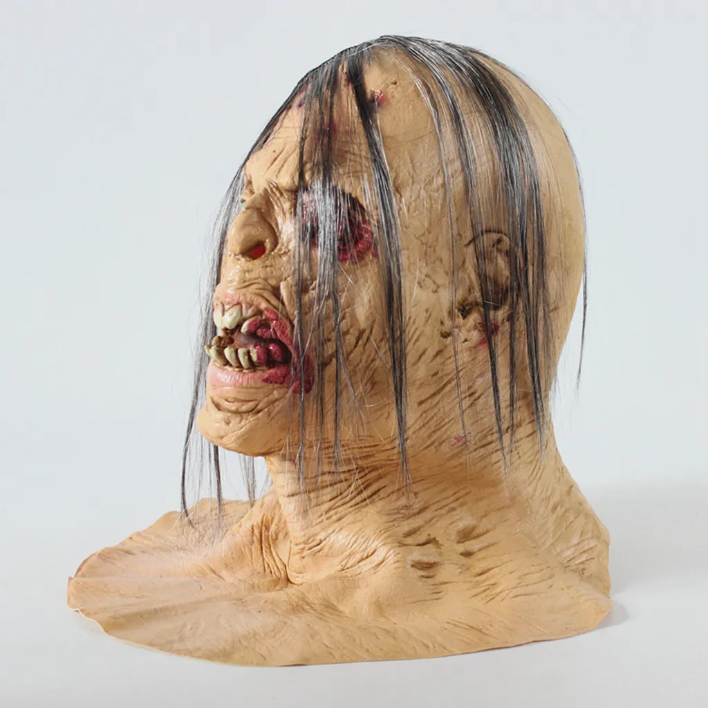 Личность Твердые высокое качество Хэллоуин смешные страшные дьявол зомби одеваются реквизит латекс ужас маска для лица 20H
