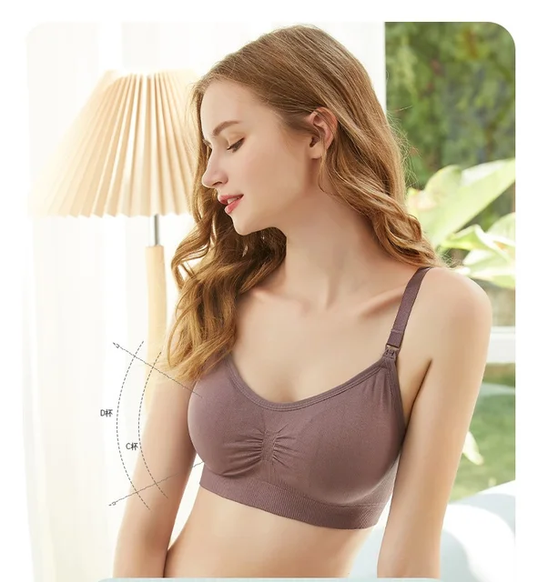 3x Sleeping-Nursing-Bra Breastfeeding Maternity Bralette Sleeping