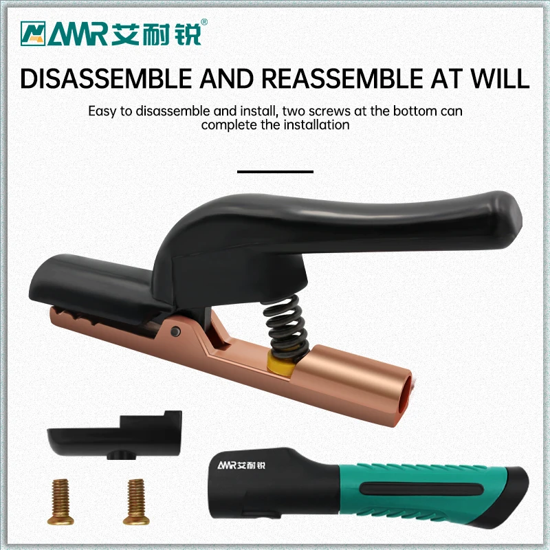 500A Electrode Holder Stick Welding Rod Copper Mini Cable Welding Clamps Stinger Clamp Tool Heat Resistant AMR