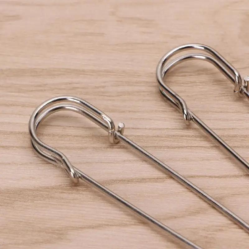 5Pcs Heavy Duty Safety Pins Stainless Steel For Kilts Blankets Skirts Crafts