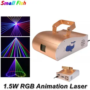 

1.5W RGB Animation Laser Light Laser Beam Scans DMX DJ Dance Bar Home Party Disco Stage Effect Lighting Dj Equipments Data Show