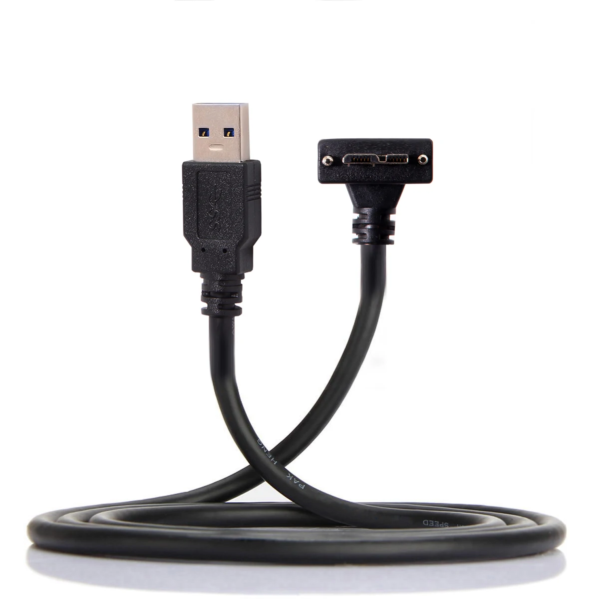 Chenyang USB 3 0 до 90 градусов вверх Угловой Micro винт кабель для передачи данных 1 2 м