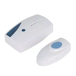 Sonnette musicale sans fil, portée de 100m, avec lumière LED, télécommande pour la maison, batterie sèche 7.5X3.6X2 Cm 