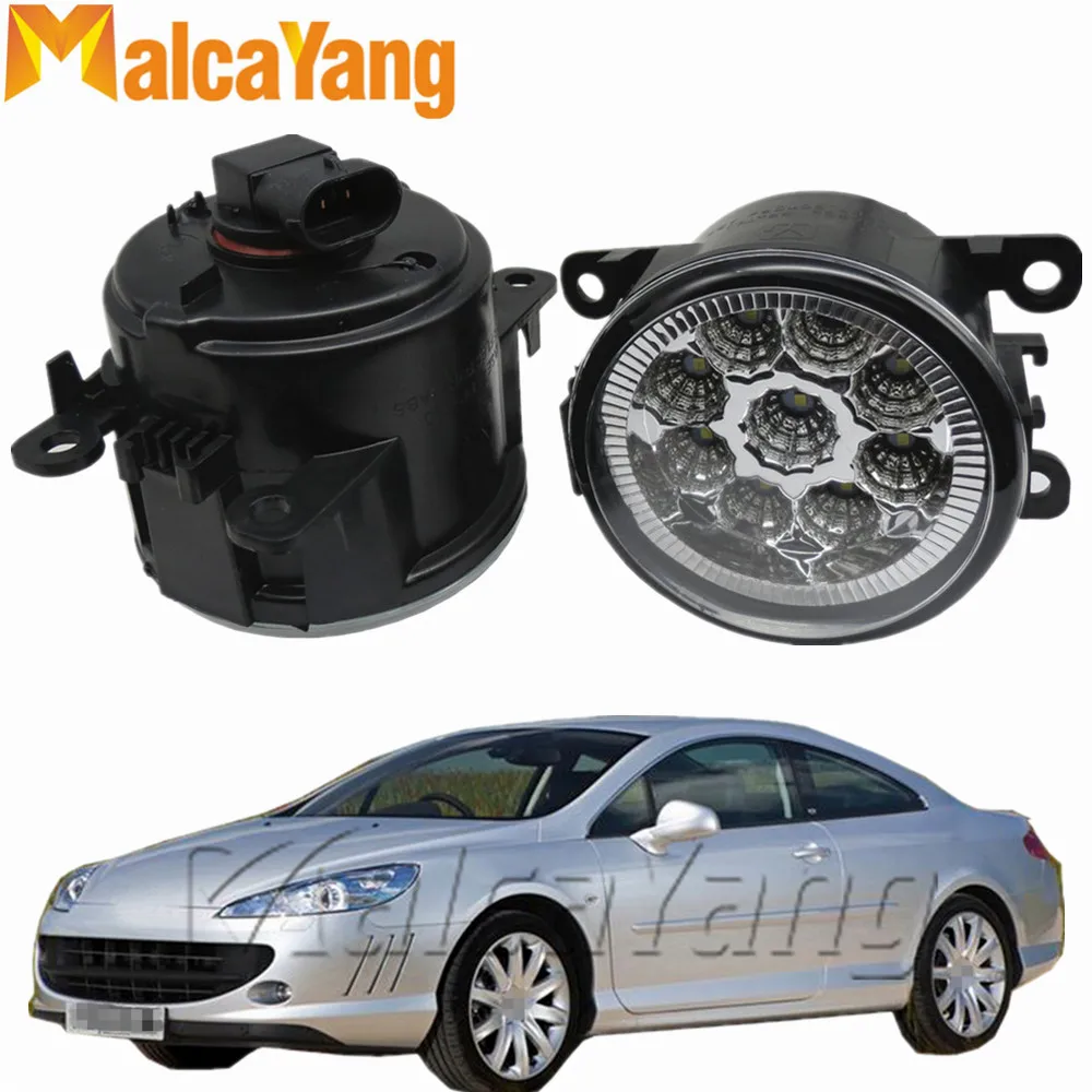 

2pcs/lot High quality Angel Eyes LED Fog Lights White For Peugeot 407 Coupe 6C 2005-2011