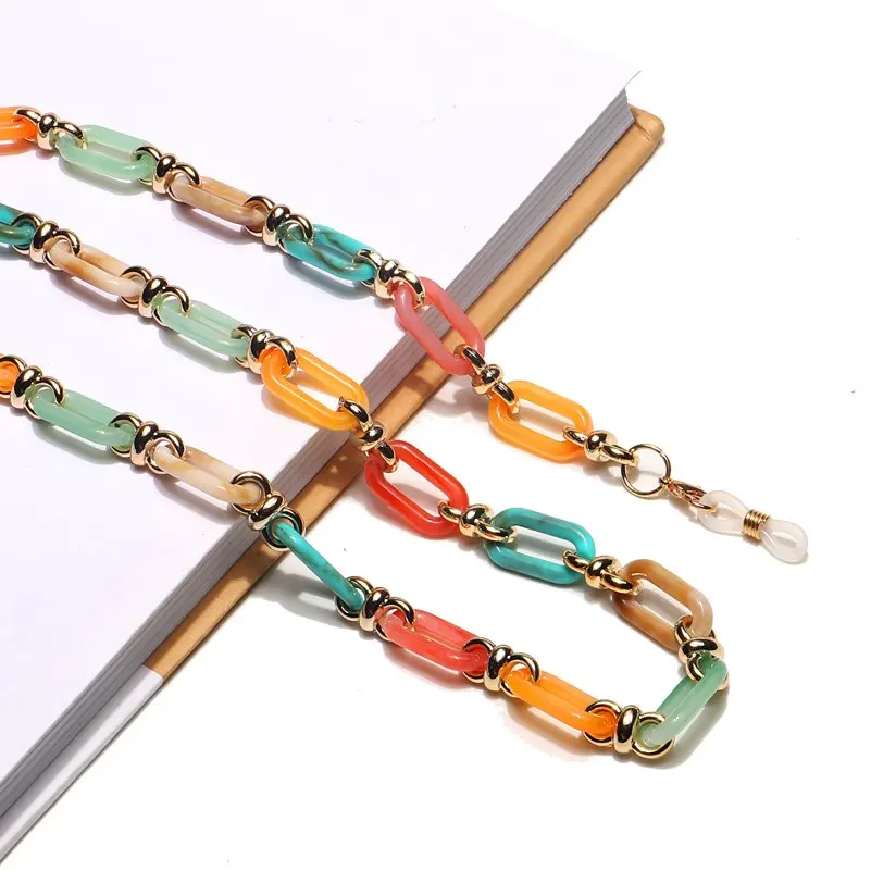 Colorful Acrylic Glasses Chains Lanyards For Mask Women Reading Glasses