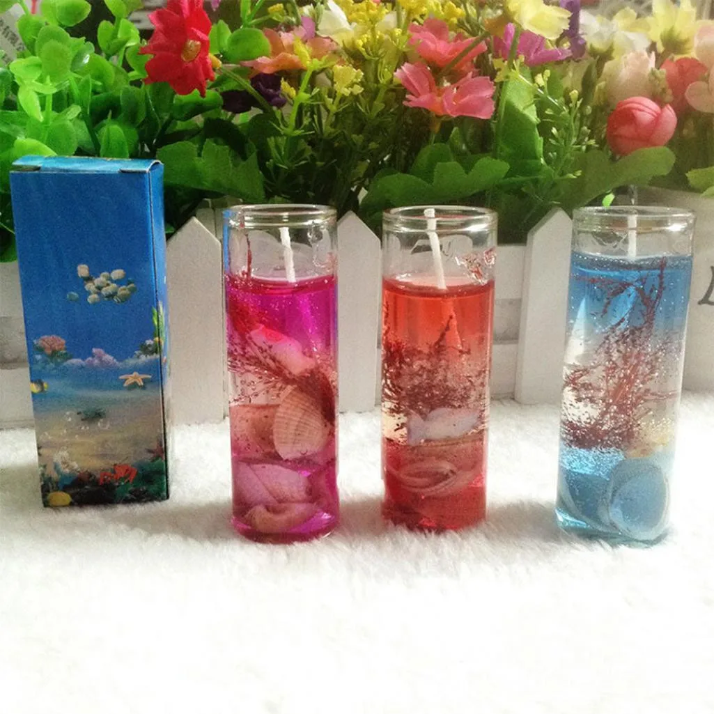 

Ocean Shells Jelly Essential Oil Wedding Romantic Candles Home Valentine's Day Wedding Birthday Candles 2.28
