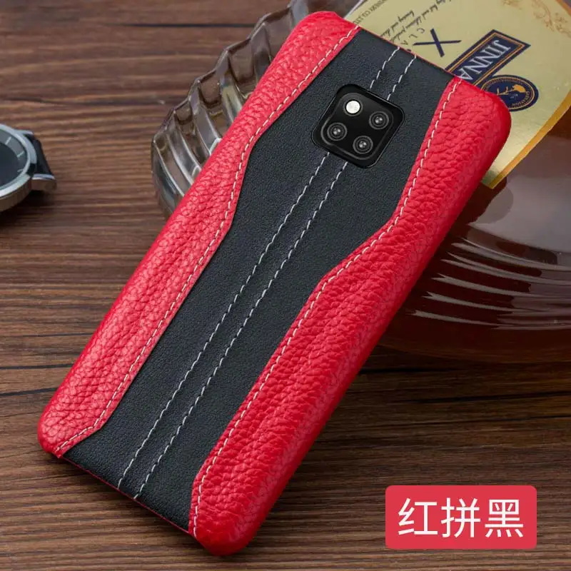 Red spell black Индивидуальный Простроченный противоударный чехол для телефона huawei mate 20 10 pro mate 9 pro Honor 9 Lite бизнес роскошный защитный чехол - Цвет: Red spell black