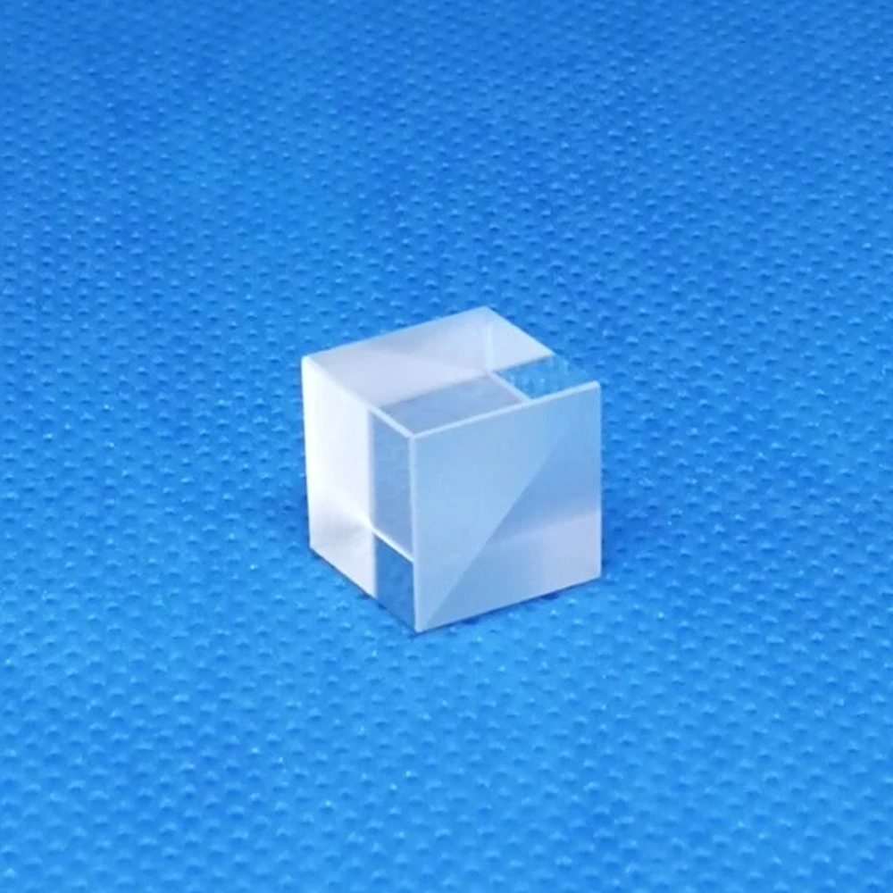PBS Polarizing Beam Cube Splitter Prism Visible Light Lens For 650nm Red Lasers 10mm Diameter