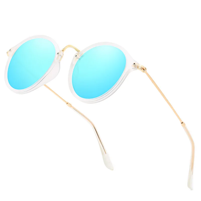 Elbru ретро классические винтажные круглые поляризационные солнцезащитные очки женские мужские брендовые дизайнерские солнцезащитные очки женские металлические оправы черные линзы