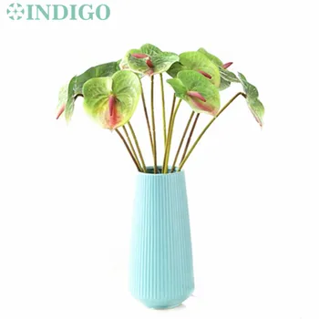 

INDIGO- 100pcs Anthurium Wholesale Calla Real Touch Wedding Display Flower Calla Artificial Flower Home Decorative Flower