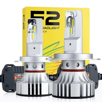 

DHBH-New 2Pcs F2 Car Headlight Led 72W 12000Lm Auto Bulb head light lamp 6500K Led Headlight Bulbs
